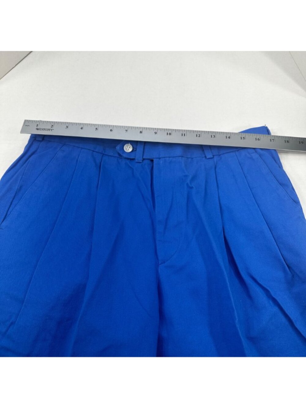 Aureus Men's Sz 36 Pant Pleated Raw Hem Needs To Be Tailored Blue New With Tags - Picture 7 of 16
